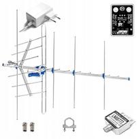Kryptinė antena DVB-T2 MAXI 135 cm MUX-8 vertikali LTE filtras 420 MHz