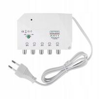 Antenos stiprintuvas ANTTRON A-411, 4 išėjimai, 11 dB, mikrostiprintuvas