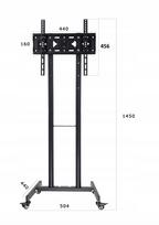 Mobilus TV stovas su ratukais 32–55", 25 kg, 360°