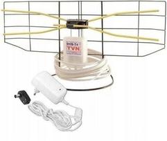 DVB-T2 MUX8 FM 4K kambario TV antena