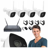 Vaizdo stebėjimo kamerų rinkinys 4 HD WiFi belaidės kameros