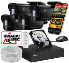 IP vaizdo stebėjimo rinkinys 4MP, 4 kameros, 1TB, juodas