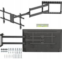 Televizoriaus laikiklis 107 cm, 32–75 colių kampinis rėmas