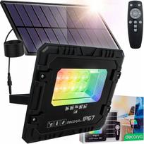 Sodo LED RGB saulės prožektorius su halogenu, jutikliu ir kabeliu