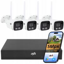 Lauko metalinė vamzdinė WiFi stebėjimo kamera 5Mpx 4x su įrašymo įrenginiu DVS