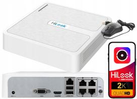 IP vaizdo įrašymo įrenginys 4x PoE 6Mpx HiLook by Hikvision NVR-4CH-H/4P