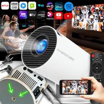 LED projektorius Full HD, Android, WiFi6, Bluetooth, HDMI 2m