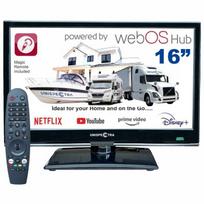 Televizorius 16" Unispectra Smart (WebOS) 12V/240V S2/T2/C su Magic Remote