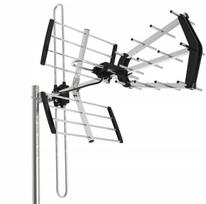 Lauko TV antena, kryptinė, VHF/UHF, DVB-T2, 4K, LTE filtras