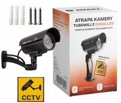 Netikra stebėjimo kamera CCTV su LED, juoda