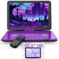 DVD grotuvas 17.5 colių HD ekranas žaidimų konsolė violetinis, automobilinis, 5000mAh
