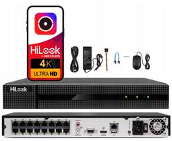 Vaizdo įrašymo įrenginys 16 kanalų PoE IP, 8MPx, HiLook Hikvision NVR-216MH-C/16P