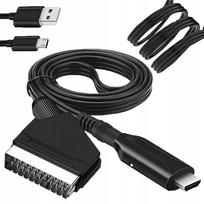 HDMI į SCART adapterio kabelis 1 m, AV HD 1080p