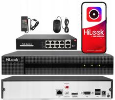 Vaizdo stebėjimo įrašymo įrenginys 8 kanalų 8Mpx HiLook Hikvision su 8x PoE jungikliu