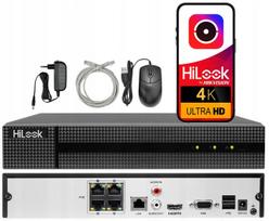 IP PoE vaizdo įrašymo įrenginys NVR-104MH-C/4P HiLook by Hikvision, 8Mpx, 4 kanalai, PoE