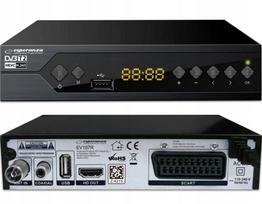 TV imtuvo dekoderis DVB-T2 H.265 HEVC Full HD, USB, HDMI, su nuotolinio valdymo pultu