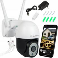 Lauko IP WiFi kamera 5MP, sukinėjama, priartinanti, IP66, su signalizacija