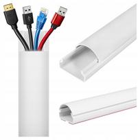 Savitvirtė PVC maskavimo kabelio juosta RTV 100 cm balta