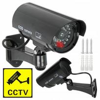 Lauko netikra CCTV stebėjimo kamera su LED lempute, veikianti su baterijomis