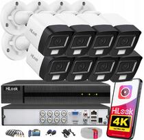 Stebėjimo kamera komplektas 8 vnt. TurboHD 8Mpx 4K HiLook by Hikvision App