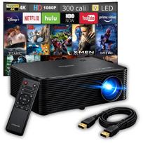 Projektorius APEMAN LC650 Full HD 1080P LED, HDMI, USB, 4K, 300" namų kinui