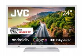 Televizorius JVC LT-24VAHM33W 24" baltas, 12V/230V, ANDROID TV