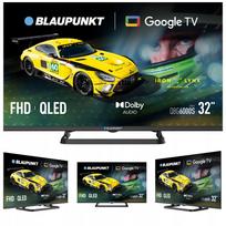 32" QLED išmanusis televizorius Blaupunkt Google TV FullHD Bluetooth berėmis