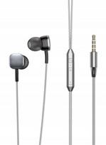 Laidinės į ausis įkišamos ausinės ER215-2 pilkos 3,5 mm jack stereo