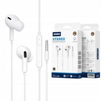 Laidinės ausinės su mikrofonu 3,5 mm baltos 1,2 m JELLICO