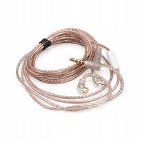 Ausinių laidas KZ oxygen-free copper 3,5 mm C-pin su mikrofonu