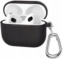 Dėklas Apple AirPods 4 su karabinu, juodas