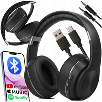 Belaidės Bluetooth ANC ausinės žaidimams su USB C mikrofonu