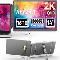 Nešiojamas monitorius KEFEYA S1 PRO MAX 2K 14" IPS USB-C/HDMI 2160x1440