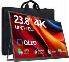 Nešiojamas 23,8 colio 4K UHD IPS monitorius UPERFECT, 3840 x 2160, 1 ms, USB-C, HDMI