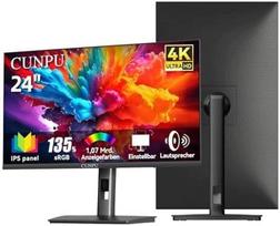 24 colių 4K monitorius, reguliuojamo aukščio, su 2 G3377 garsiakalbiais