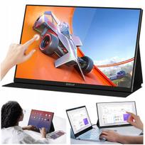 Monitorius 16" ZEUSLAP P16KT, 2,5K QHD, lietimui jautrus, telefonui ir nešiojamam kompiuteriui