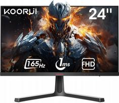 Žaidimų monitorius KOORUI 24" FHD 165Hz 1ms VA AdaptiveSync HDMI DP