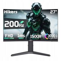 Monitorius 27" Hikers LED Full HD 1920x1080 VA IPS 200Hz 1ms HDMI DP, 2 vnt.