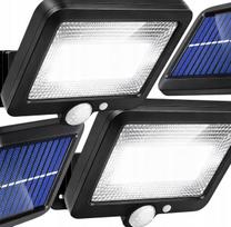Saulės lempa 100 LED su judesio ir sutemų jutikliu, IP65, 50W