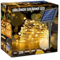 Saulės girlianda, 200 LED, 22 m