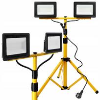 Halogen LED statybinis prožektorius su stovu, 2x50W, 3 m kabelis