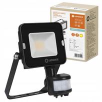 LED prožektorius 10W 900lm 3000K IP65 su judesio ir sutemos jutikliu