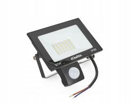LED prožektorius su judesio jutikliu, 30W, 2700K šilta balta