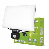 LED halogeninis prožektorius su judesio ir prieblandos jutikliu 100W 4000K IP54