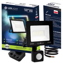 Lauko LED halogeninis prožektorius su judesio jutikliu 20W