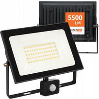 LED lauko prožektorius 50W 5500 lm IP65 su judesio jutikliu 4000K
