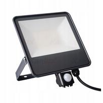 Lauko prožektorius IQ-LED Fl-50W-NW-Se IP44 6000lm 4000K juodas su jutikliu