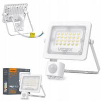 LED halogeninis šviestuvas su judesio davikliu 30W, atsparus orui, baltas