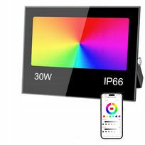 LED halogeninis lauko prožektorius RGB 30W