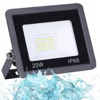 LED lauko prožektorius 20W, IP66, 1900 lm, atsparus vandeniui